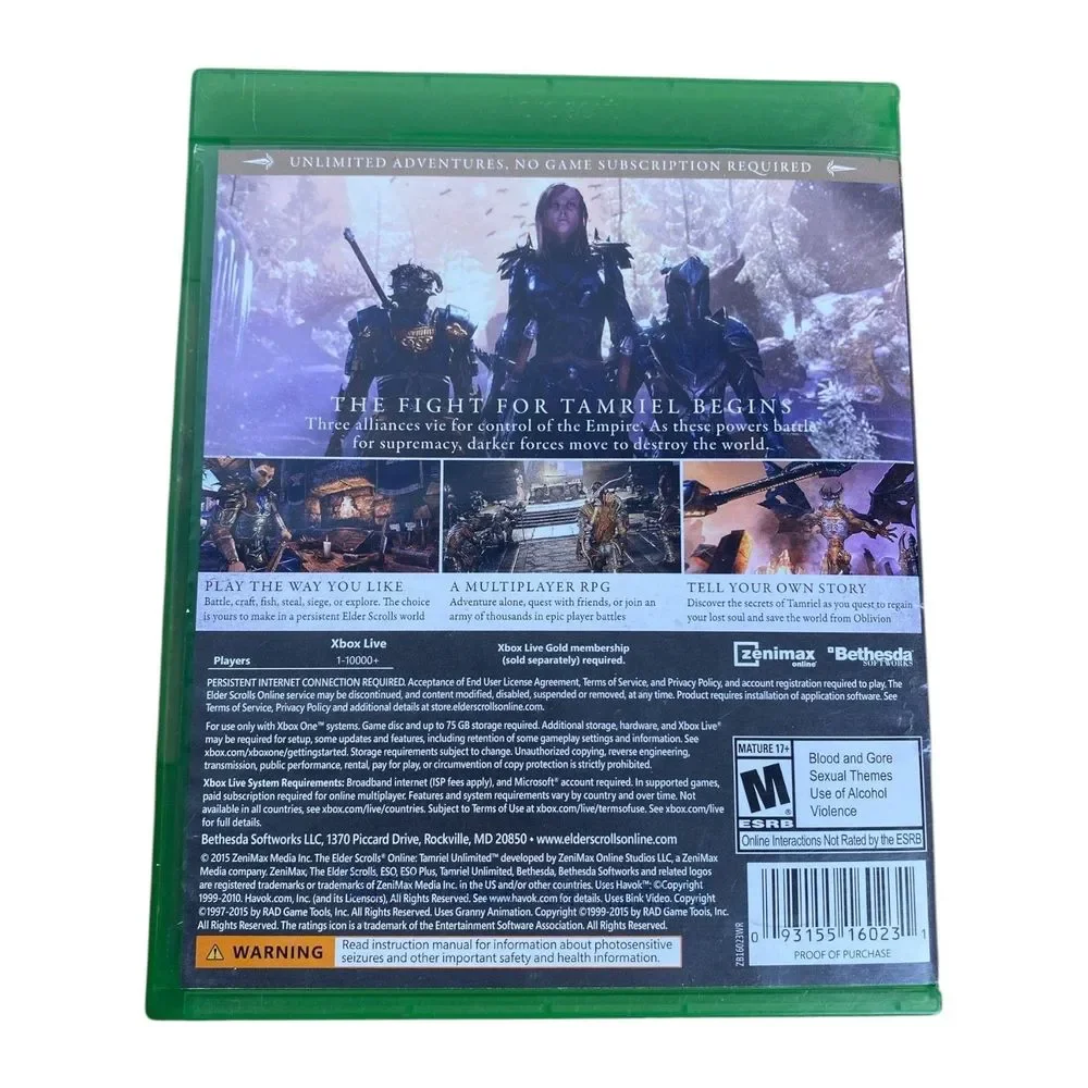 The Elder Scrolls Online‎ for Xbox One – E14Q